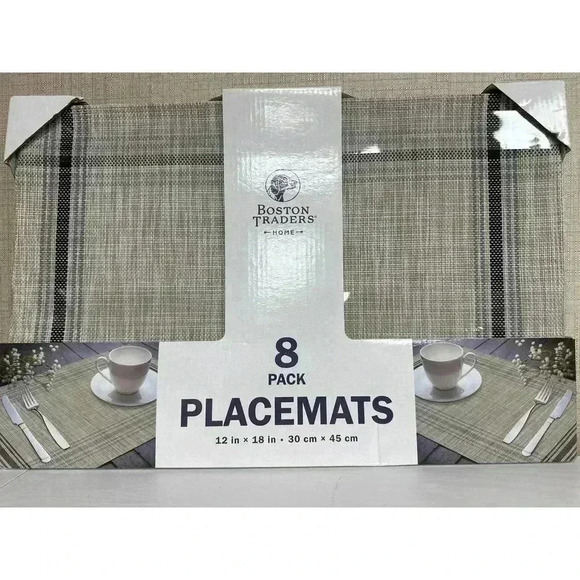 Boston Traders Other - Boston Traders Home Indoor Outdoor Dining 8-Pack Placemats, 18"x12"